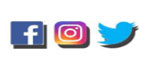 Facebook, Instagram, Twitter Logos