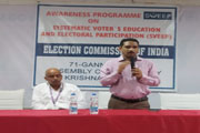 Voter Awareness Program conducted by Usha Rama College