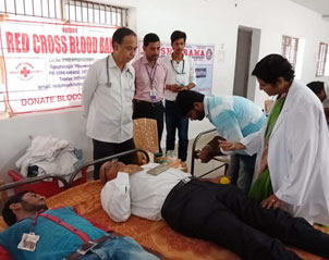 Blood Donation Camp at Usha Rama College