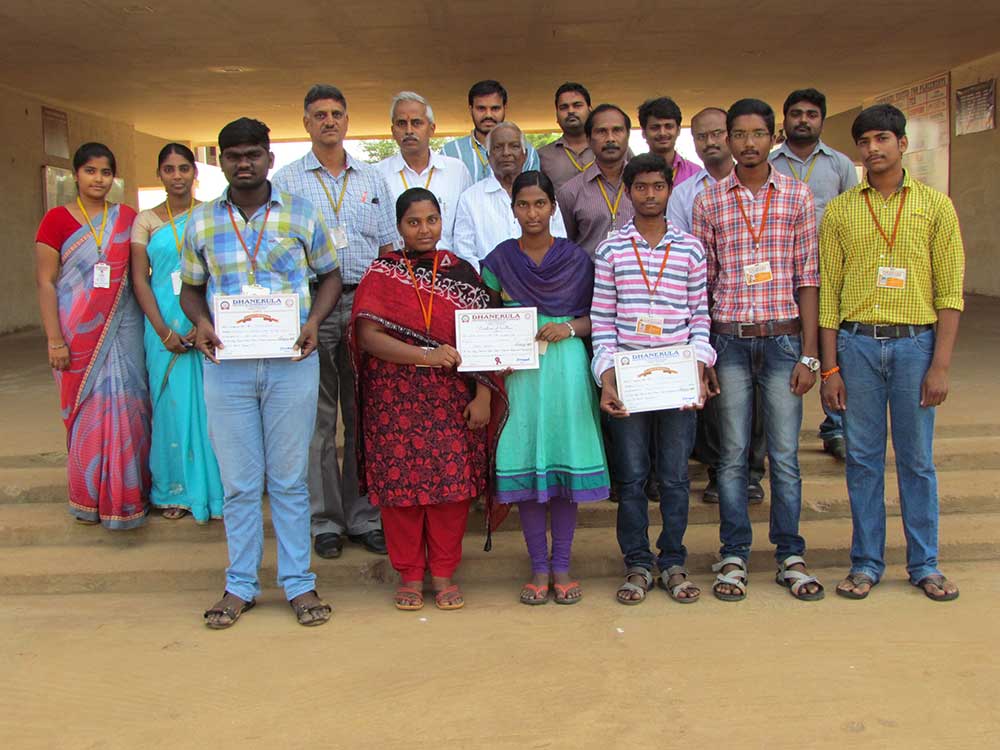 DCE Prize Winners in Dhanekula College Fest 1
