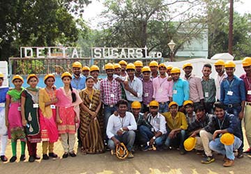 Industrial visit to Delta Sugars on 14-12-2016
