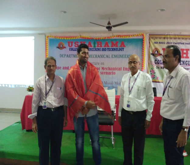 Guest Lecture by Mr.D.Murali Mohan Rao on Mechanical Engineering