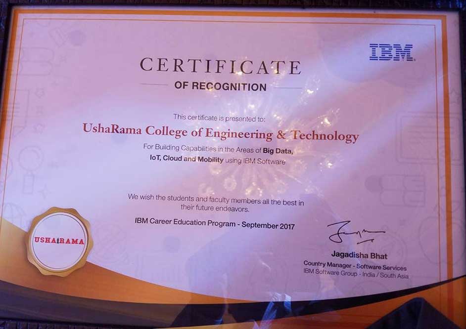 Special Recognition from IBM 1